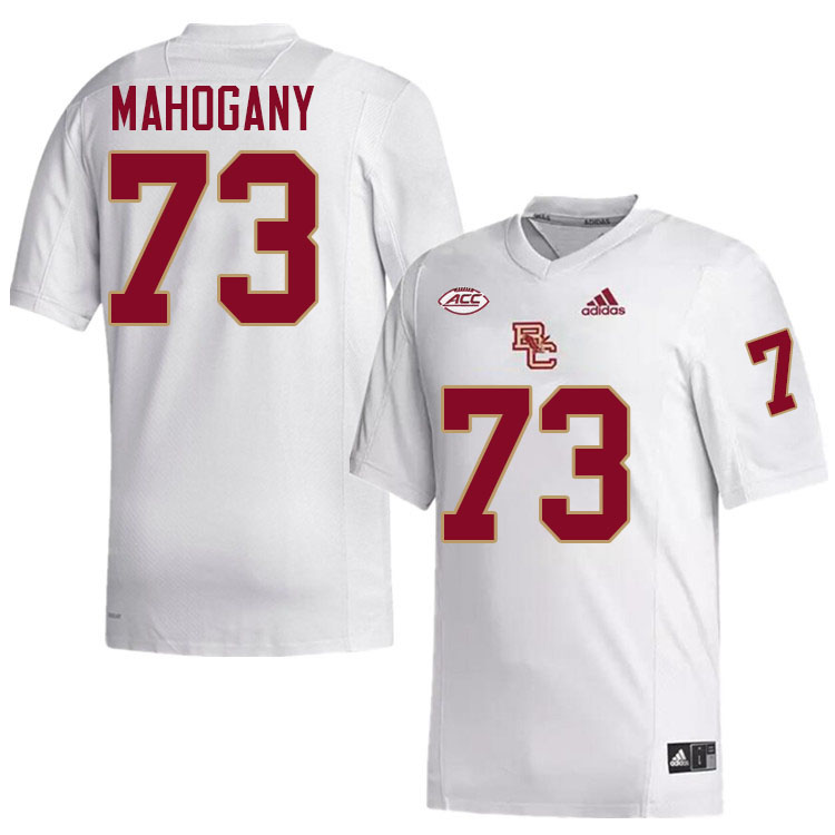 Christian Mahogany Jersey,#73 Christian Mahogany Boston College Eagles Football Jersey-White